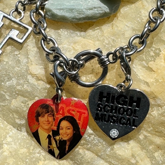 Disney High School Musical Charm Bracelet Silver Toned - Picture 5 of 12